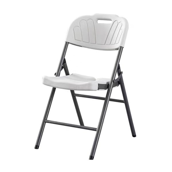 Folding plastic chair
